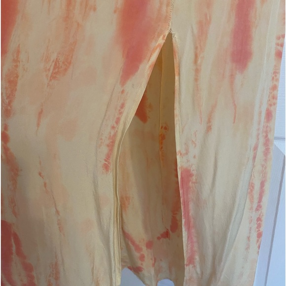 Womens Gypsy 05 Yellow/Pink Silk Tie Dye Dress Size Small - Picture 13 of 15